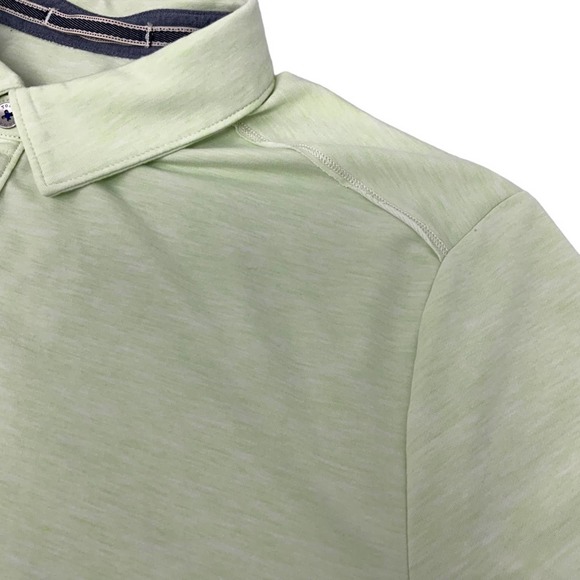 Tommy Bahama Men's Large Polo Short Sleeve Shirt Light Heather Green - Picture 14 of 15